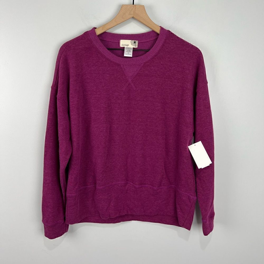 Everleigh Purple Crewneck Pullover Sweater S NWT